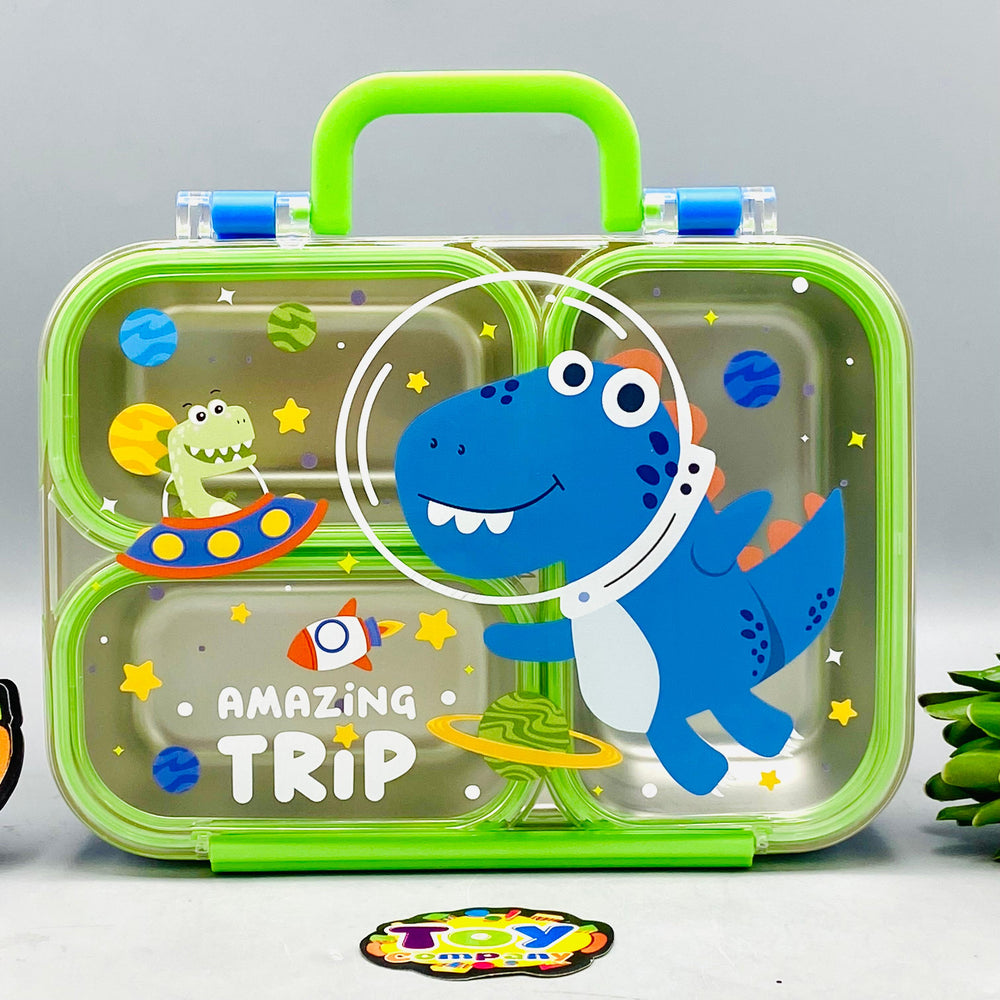 Stainless Steel 750ml Lunch Box - Dinosaur