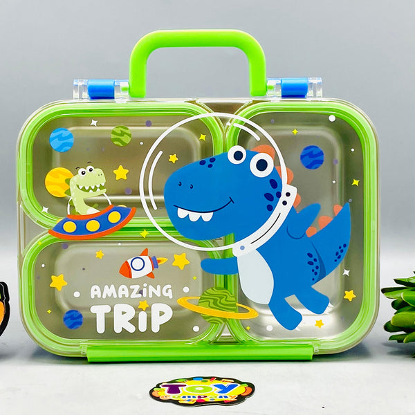 Stainless Steel 750ml Lunch Box - Dinosaur