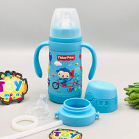 3in1 Fisher-Price Stainless Steel Baby Feeder & Water Bottle - Blue