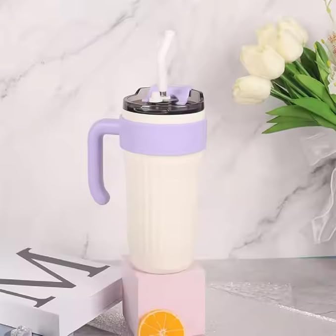 860ml Stainless Steel Vacuum Tumbler - Off White