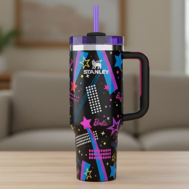 Stanley Barbie Insulated Tumbler With Straw - Black