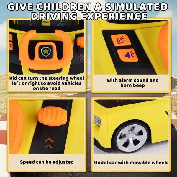 Duck Themed Car Racing Adventure Steering Wheel