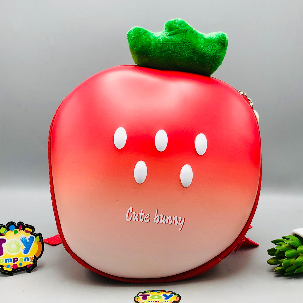 Strawberry 3D Shell Kids Picnic Backpack