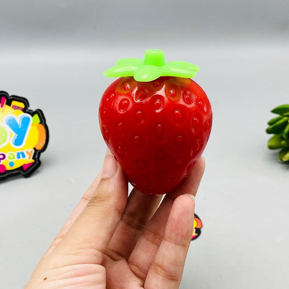 1Pc Strawberry Super Solid Fruit Squishy