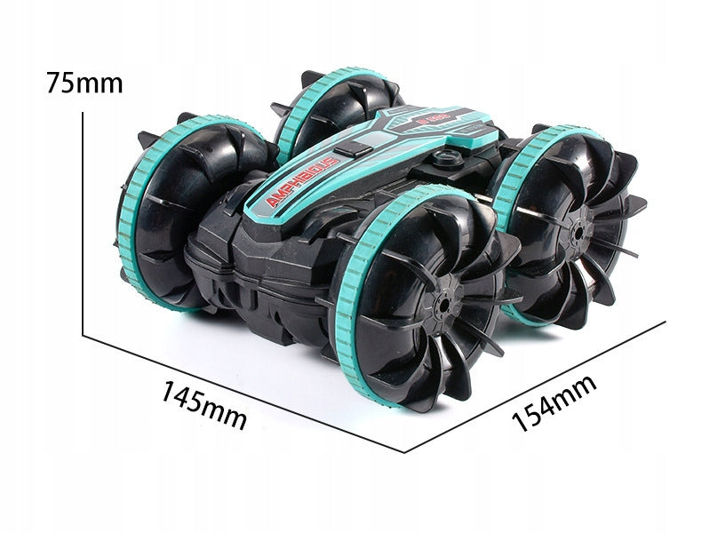 Amphibious 360° Double-Sided Rotation Stunt RC Car