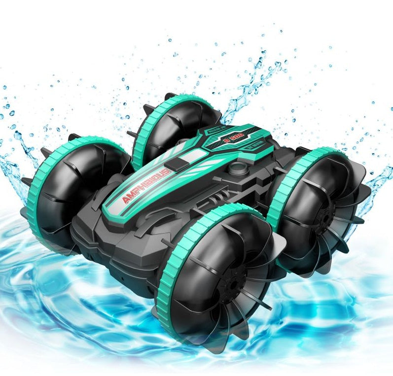 Amphibious 360° Double-Sided Rotation Stunt RC Car