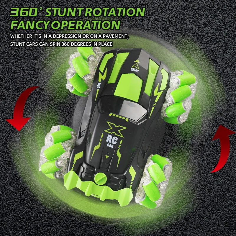 RC Four-Wheel Stunt Spray Racing Car
