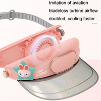 Rabbit Rechargeable Sun Protection Cooling Fan Hat