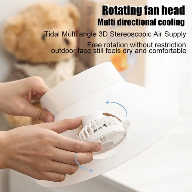 Rechargeable & Adjustable Rotating Fan Sun Hat