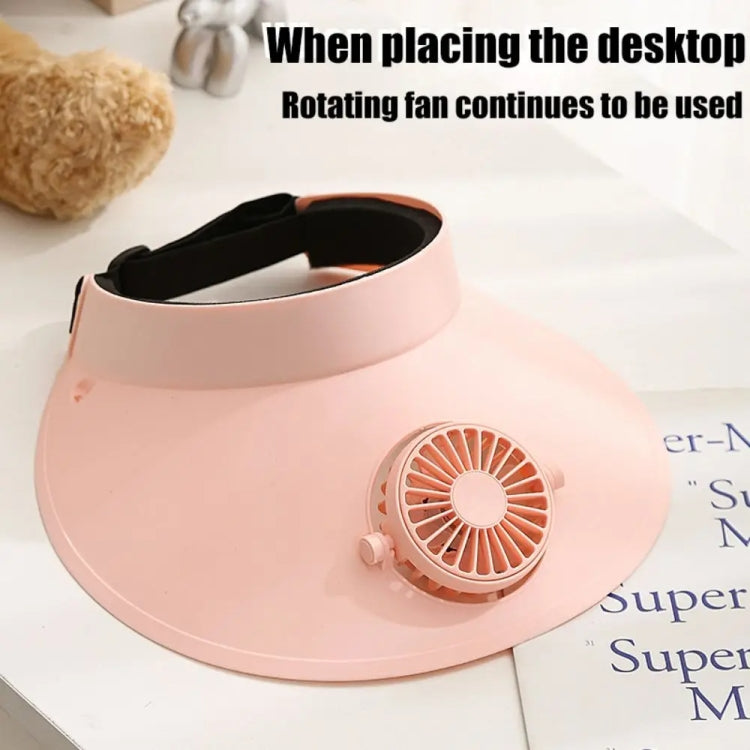 Rechargeable & Adjustable Rotating Fan Sun Hat