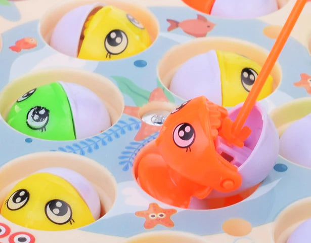 Electric Rotation Musical Zoo Fishing Game - Pink