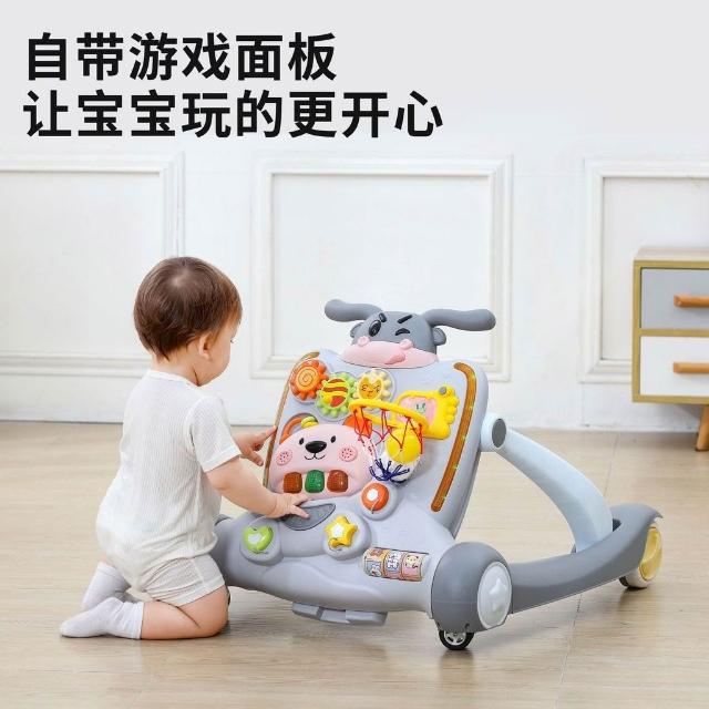 Multi-functional Baby Musical Piano Walker - Gray