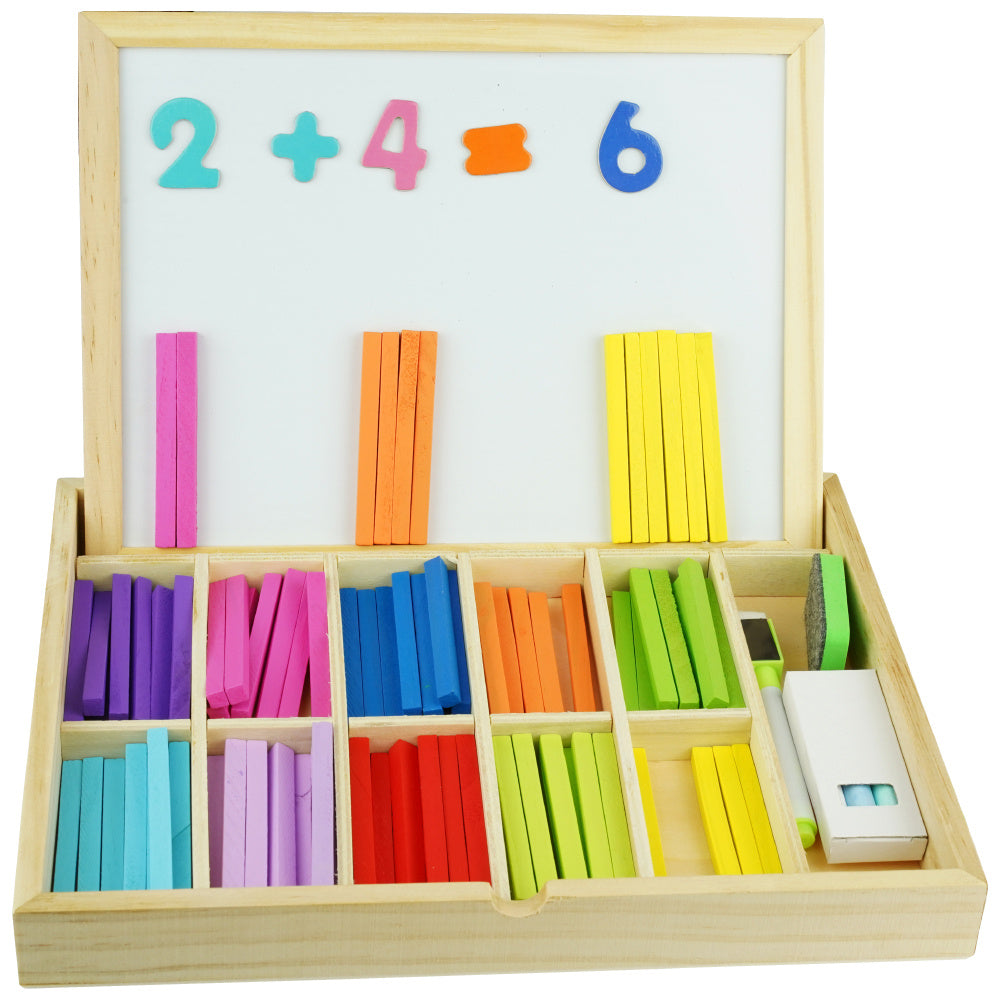 Wooden Arithmetic Stick Learning Box