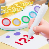 27Pcs Toddlers Magical Painting Set With Light-up Brush