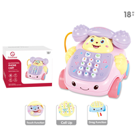 Toddlers Mini Musical Pull Along Telephone Car