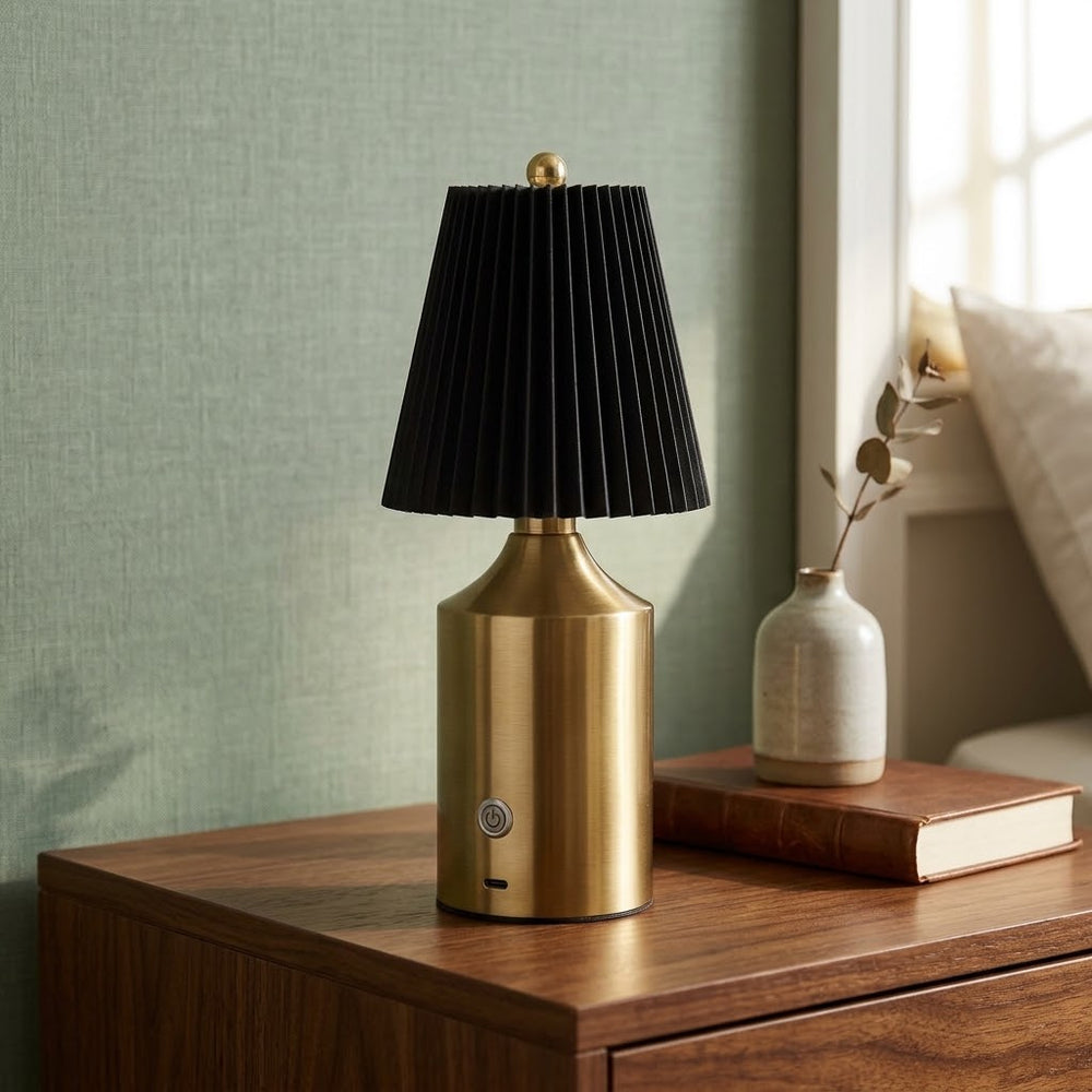 Touchable Black Solace LED Table Lamp