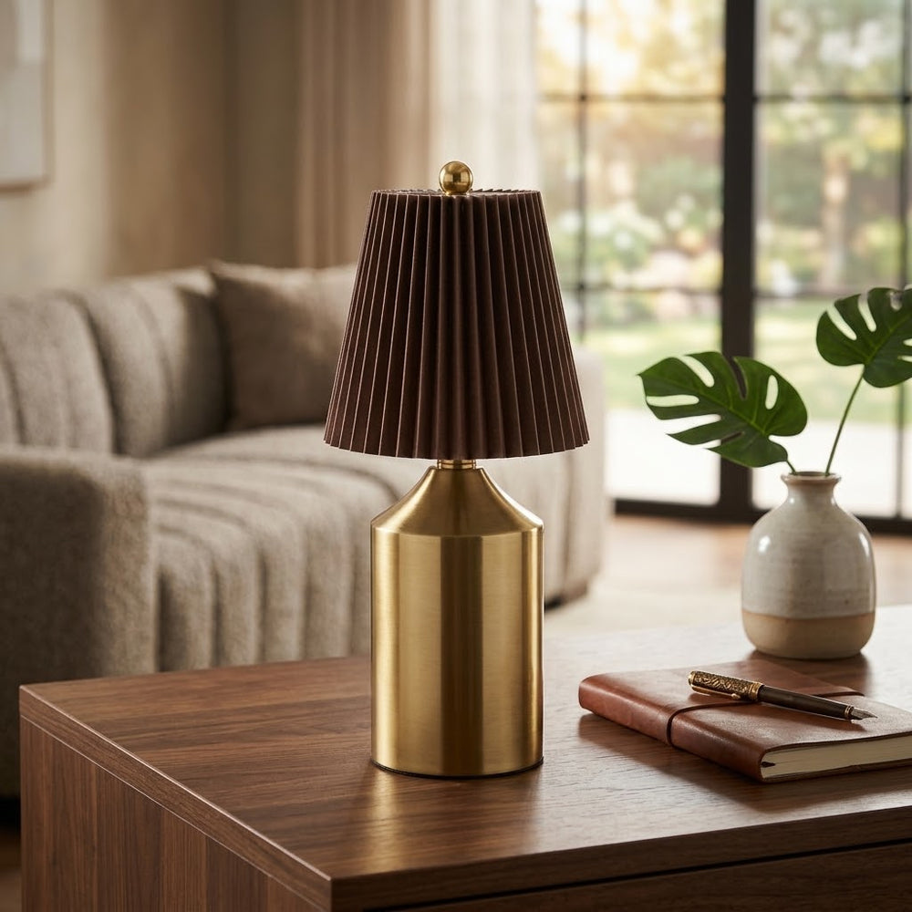 Touchable Brown Solace LED Table Lamp