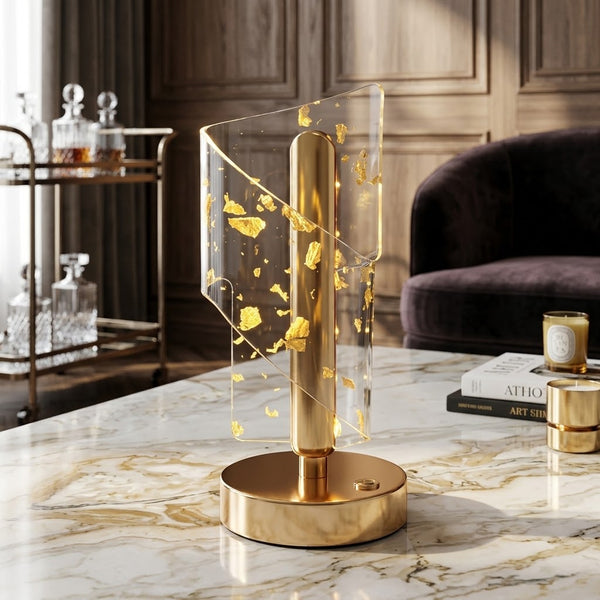 Touchable Contemporary Glam LED Table Glass Lamp