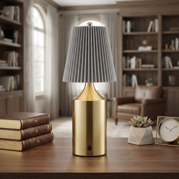 Touchable Gray Solace LED Table Lamp