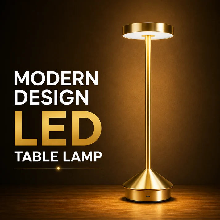Touchable Modern Design Metal LED Table Lamp