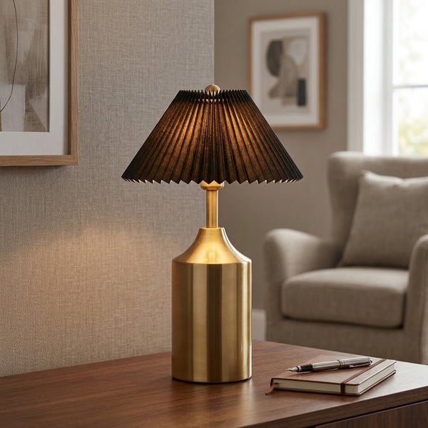 Touchable Modern LED Table Lamp With Black Shade