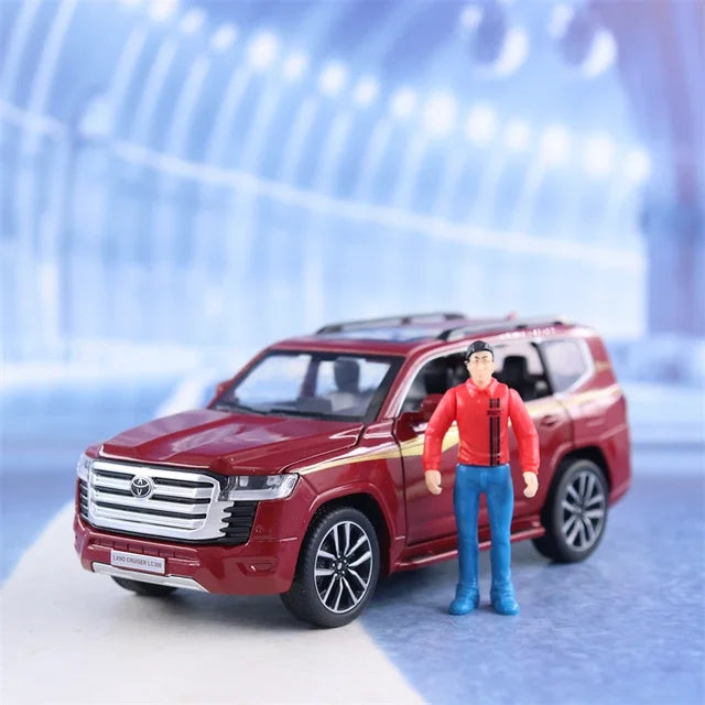 1:32 Diecast Land Cruiser LC300 SUV With Miniature