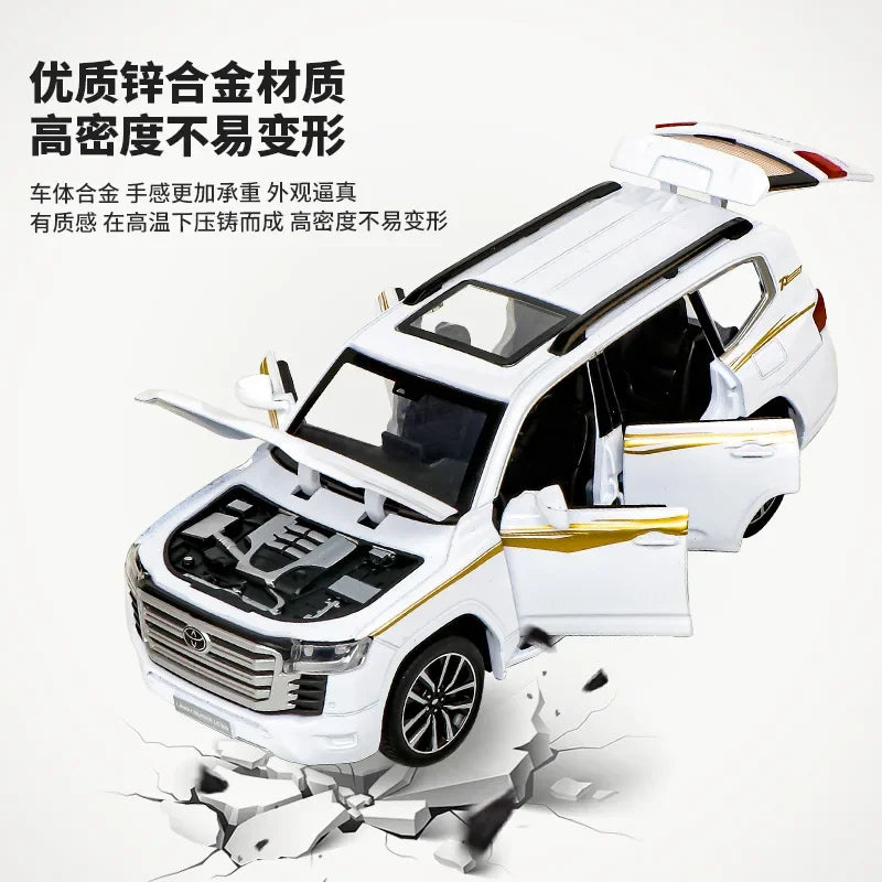 1:32 Diecast Land Cruiser LC300 SUV With Miniature