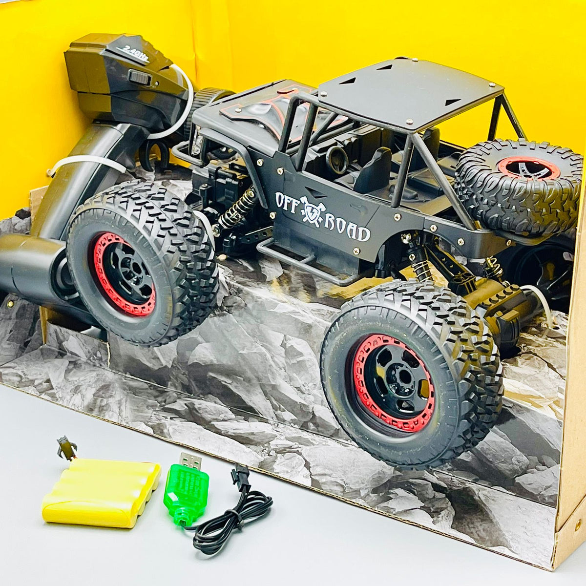 Rechargeable 4WD Remote Control Rock Climber Monster Truck