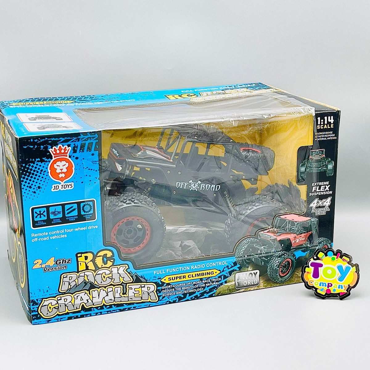Rechargeable 4WD Remote Control Rock Climber Monster Truck