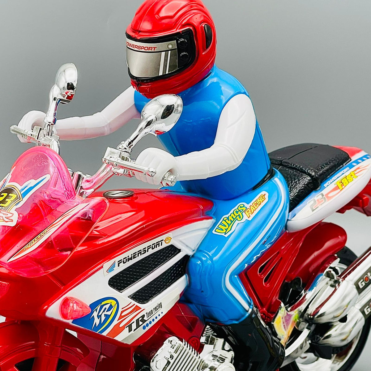 Bump and Go Motor Bike with Lights and Sound