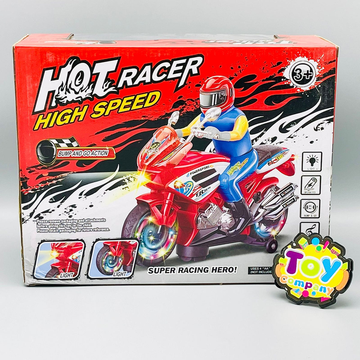 Bump and Go Motor Bike with Lights and Sound