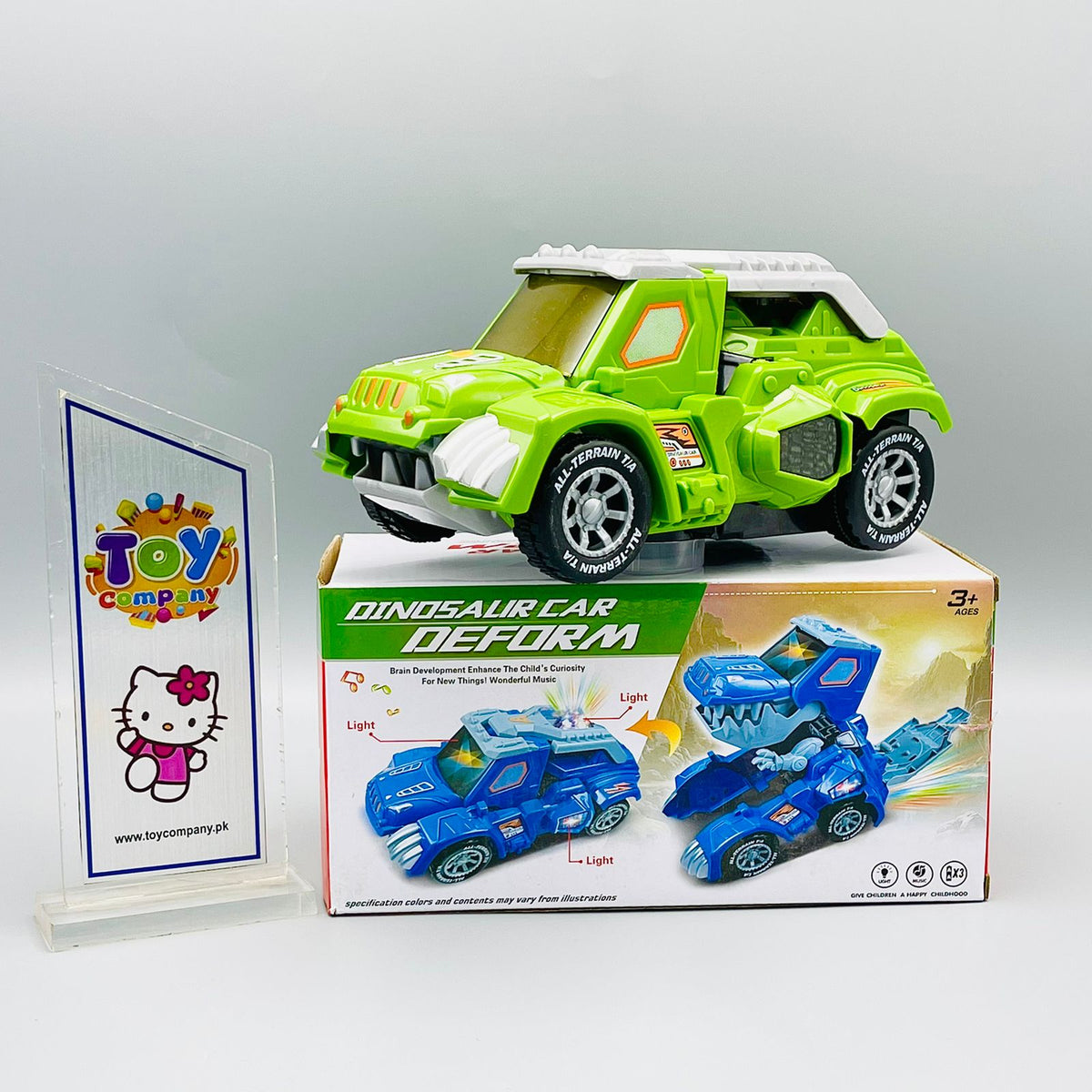 Transforming Dinosaur LED Car