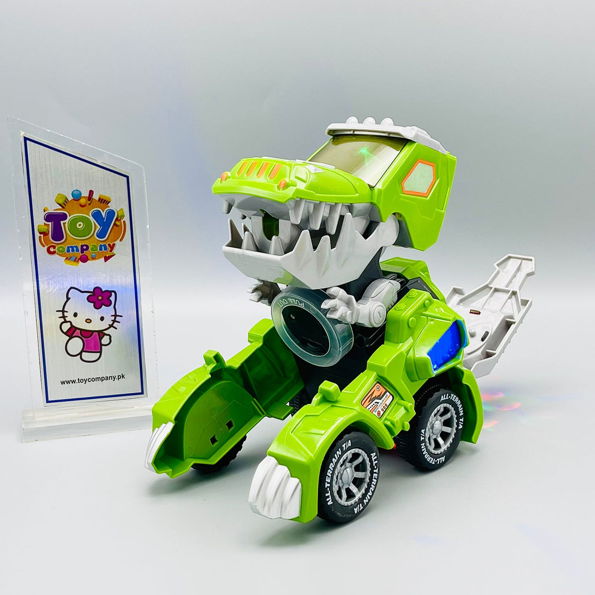 Transforming Dinosaur LED Car