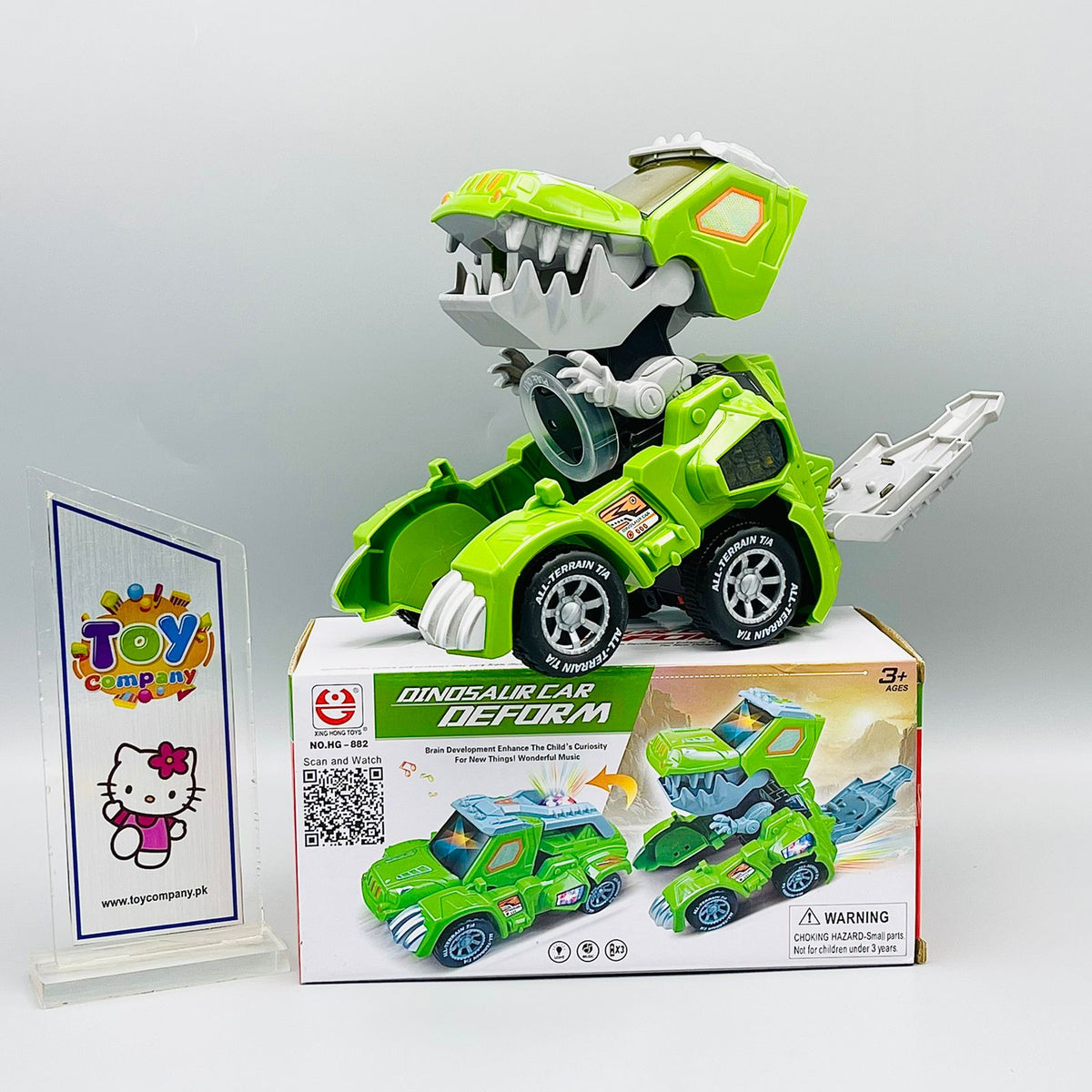 Transforming Dinosaur LED Car