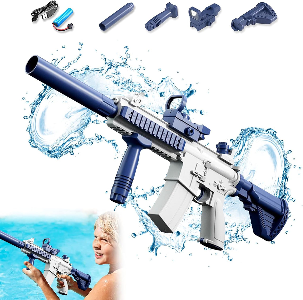 Electric Burst M416 Water Shooting Gun