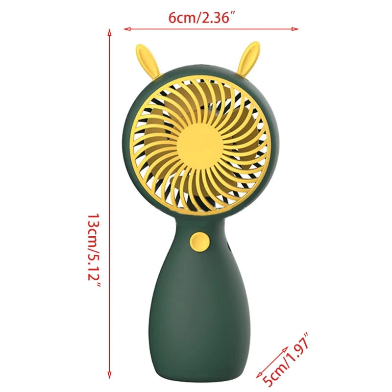 5* Inches Rechargeable Handheld Mini Cooling Fan