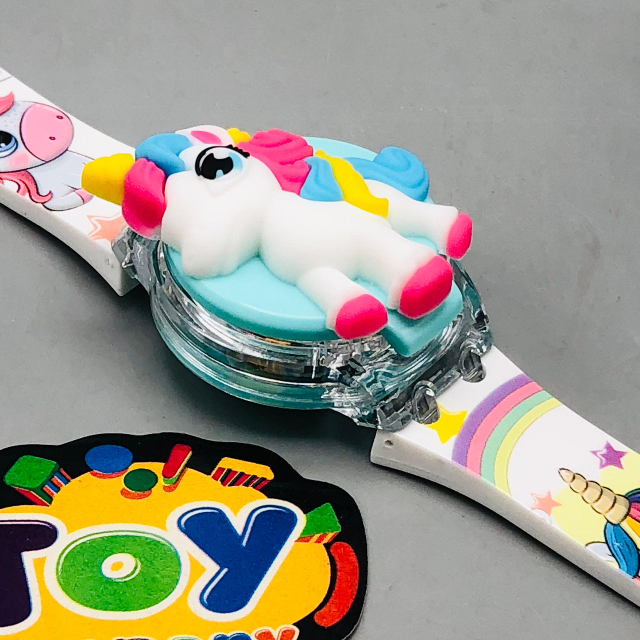 Unicorn Theme Kids Digital Watch With Lights