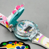 Unicorn Theme Kids Digital Watch With Lights