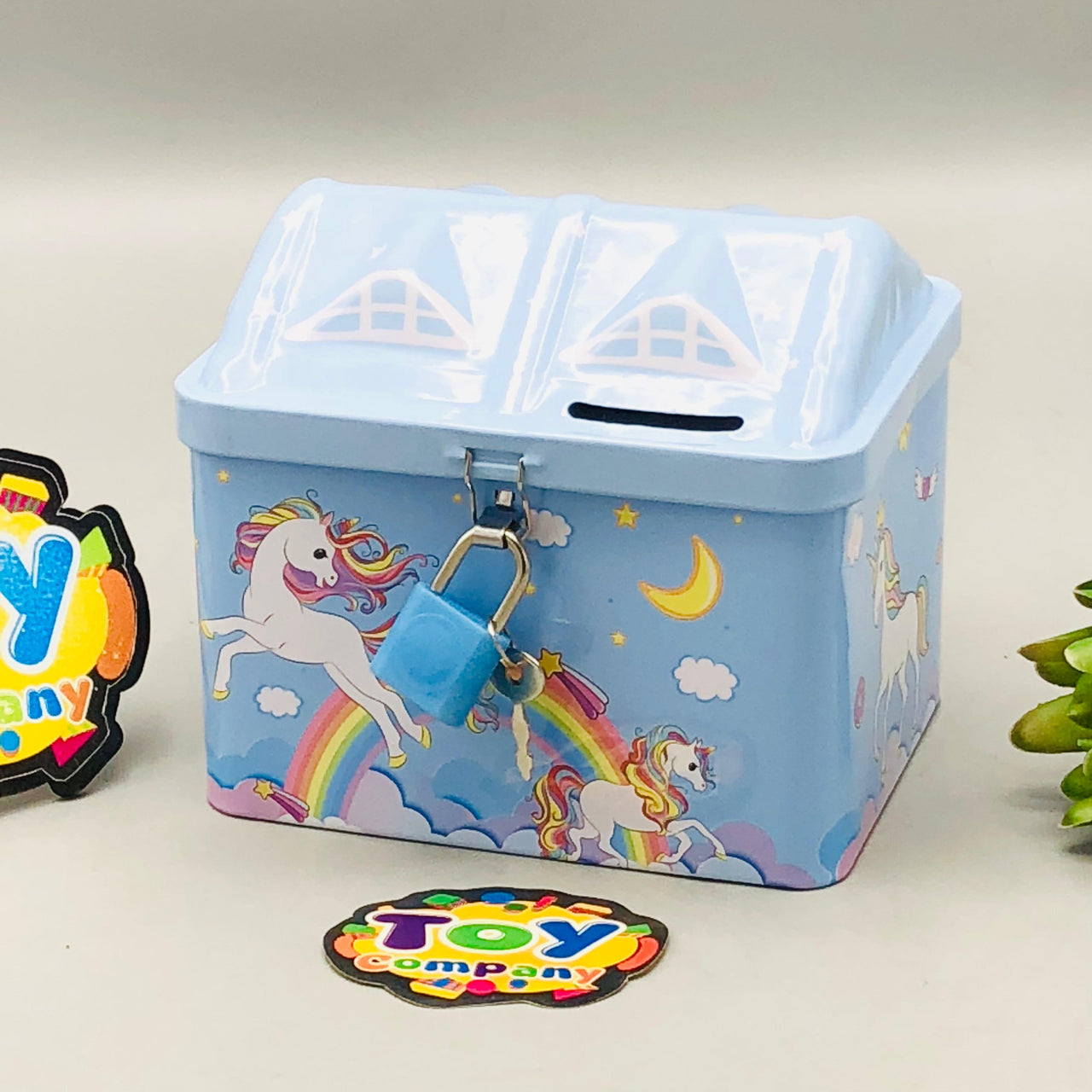 Unicorn Themed Kids Coin Saving Box
