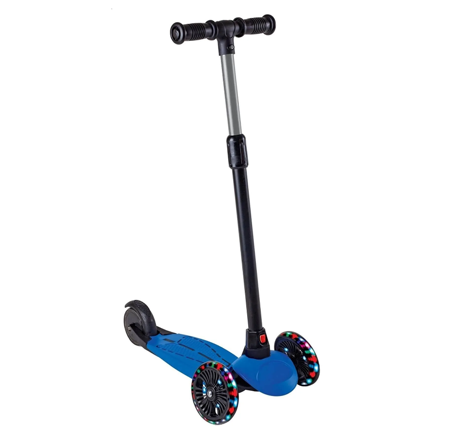 3 Wheels Dragon Scooter with Lights - Blue