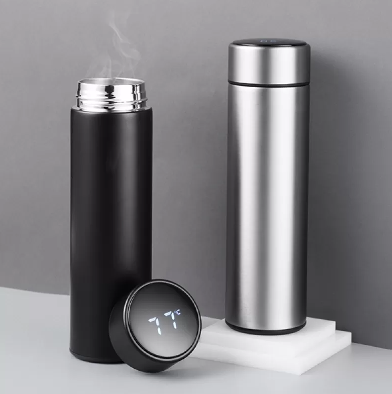 500ml Smart Thermos Water Bottle with LED Display