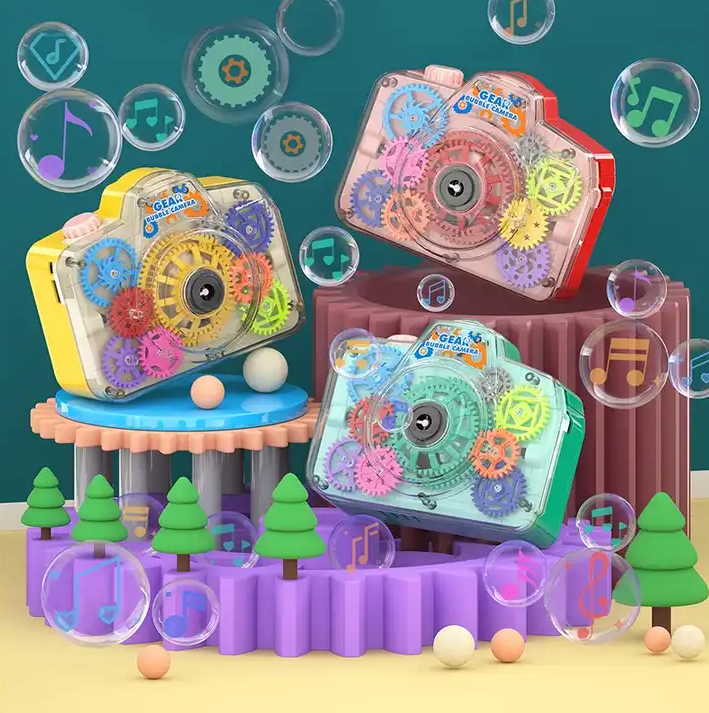 Gear Transparent Bubble Camera Toy