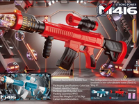 Electric M416 Colorful Bubble Blowing Rifle