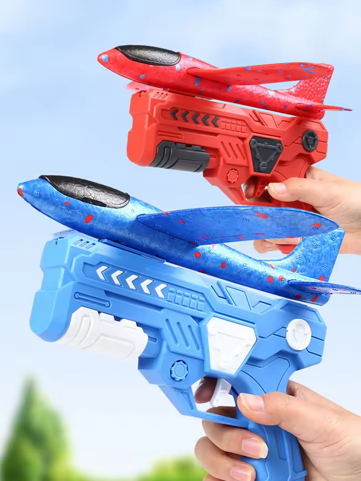 Manual Catapult Rocket & Soft Bullet Shooting Gun