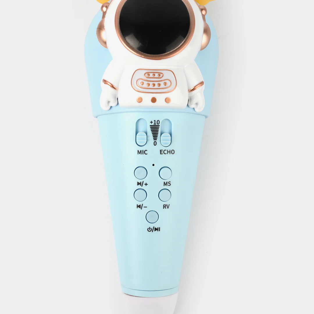 Rechargeable Spaceman Themed Handheld Bluetooth Microphone
