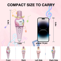 Rechargeable Unicorn Themed Handheld Bluetooth Microphone