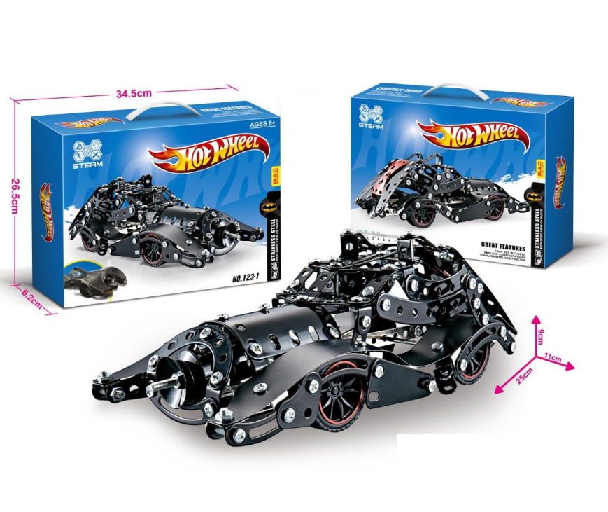 332Pcs Hot Wheel DIY Tech Bricks Racing Car