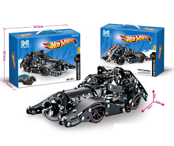 332Pcs Hot Wheel DIY Tech Bricks Racing Car