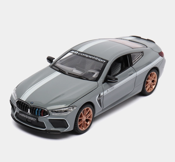 1:32 Diecast BMW M8 With Acrylic Display Box - Gray
