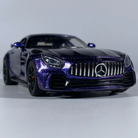 1:32 Diecast Mercedes GTR Model With Acrylic Display Box - Purple